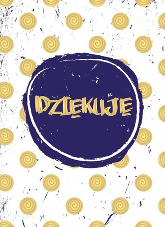Karnet B6 Dziękuję