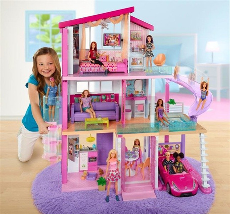 Barbie Dreamhouse Idealny domek dla lalek ze światłem i dźwiękiem