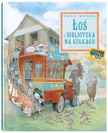 Łoś i biblioteka na kółkach