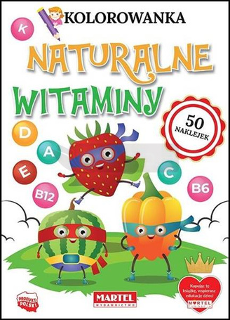 Kolorowanka z naklejkami Naturalne witaminy