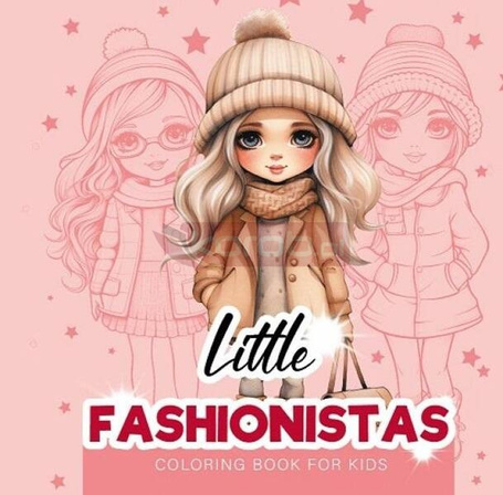 Kolorowanka 160x160 Małe stylistki Fashionistas