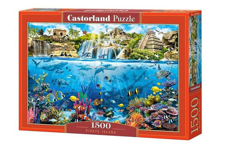 Puzzle 1500 Wyspa Piratów CASTOR