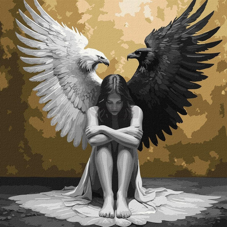 Malowanie po numerach - Dwie strony duszy metal