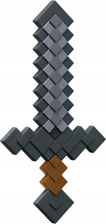 MINECRAFT KAMIENNY MIECZ pikselowy, duży miecz dla dzieci JCV19