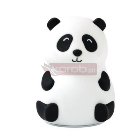 Panda lampka silikonowa biała