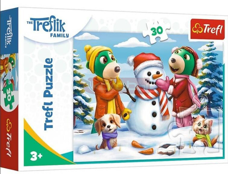 Puzzle 30 Zimowe zabawy Treflików TREFL
