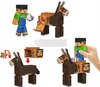 MINECRAFT FIGURKA SUNNY pikselowa figurka, OSIOŁ + akcesoria HTL90