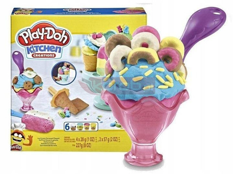 PLAY DOH CLAY CIASTOLINA ZESTAW KUCHENNE KREACJE Karuzela z lodami F5332