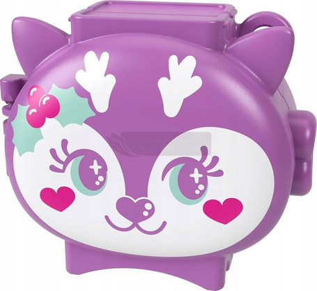 LALKA POLLY POCKET ZESTAW ŚWIĄTECZNY, zestaw do zabawy dla dzieci +4 lata JGM53