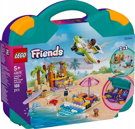 LEGO FRIENDS 42672 Kreatywna walizka plażowa, zestaw klocków +5 lat