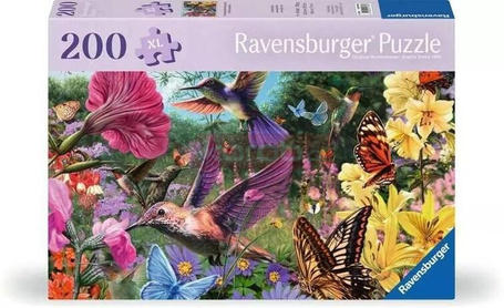 Puzzle XL 200 Kwiaty i motyle