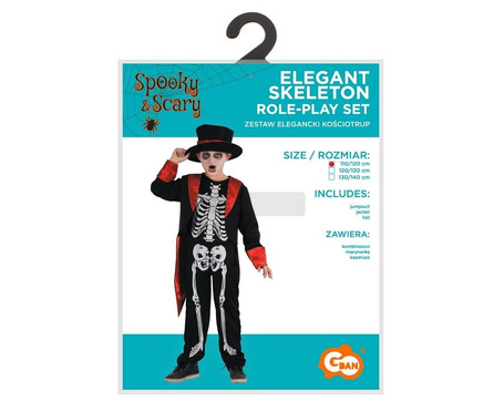 Zestaw dla dzieci Elegancki Kościotrup 110/120cm