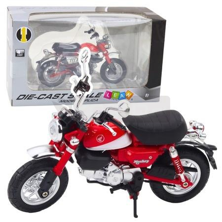 Motocykl retro czerwony 1:12