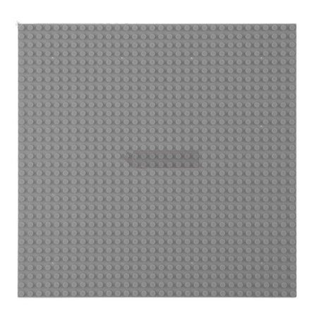 Płyta do budowania z klocków szara 40x40cm