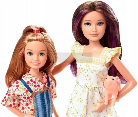 Lalka Barbie Siostry na farmie GHT16