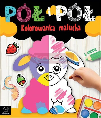 Pół i pół. Kolorowanka malucha z owcą