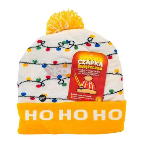 Czapka LED Ho ho ho