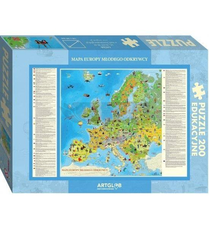 Puzzle 200 - Europa Młodego Odkrywcy
