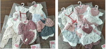 Zestaw ubranek dla lalek 33-34cm MIX