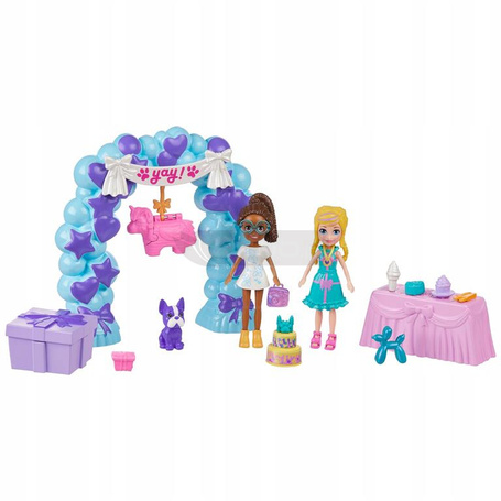 LALKA POLLY POCKET URODZINOWE PRZYJĘCIE zestaw do zabawy dla dzieci +4 l JCC33