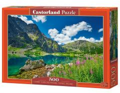 Puzzle 500 Czarny Staw pod Rysami Tatras CASTOR