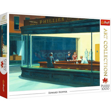 Puzzle 1000 elementów Art Collection Nocne marki Edward Hopper