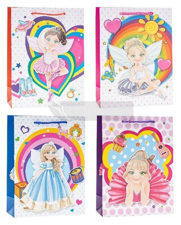 Torebka dziecięce Pop-Up 3D 26x32x10cm mix ROZETTE