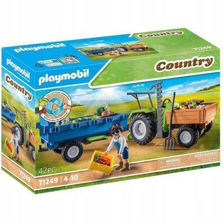 PLAYMOBIL 71249 TRAKTOR Z PRZYCZEPĄ