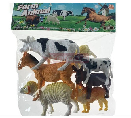 Zestaw 7 figurek Zwierzęta na wsi
