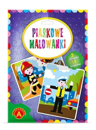 Piaskowe malowanki Policjant i Strażak ALEX
