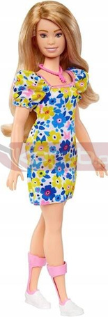 LALKA BARBIE FASHIONISTAS Down Syndrome HJT05