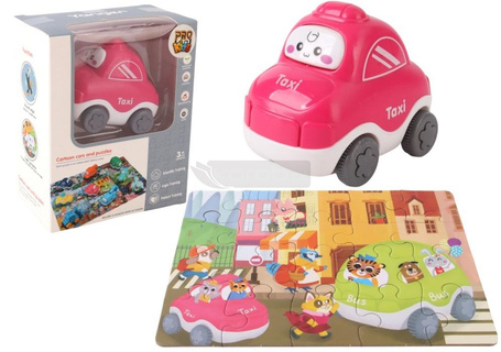 Auto puzzle Przygoda drogowa taxi