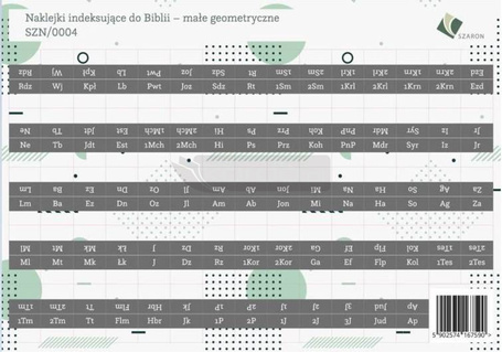 Naklejki indeksujące do Biblii - duże geometryczne