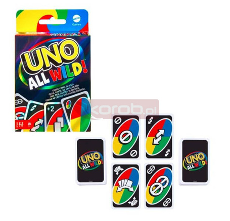 Gra UNO All Wild Dzikie karty HHL33