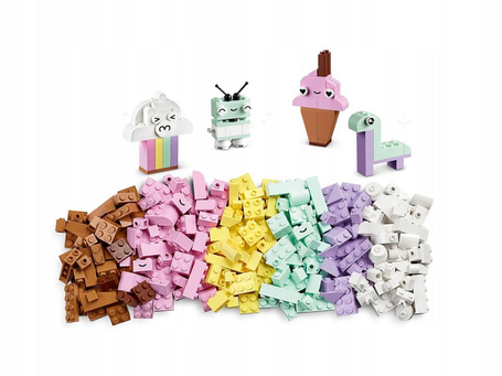 LEGO CLASSIC 11028 KREATYWNA ZABAWA PASTELOWYMI KOLORAMI zestaw klocków +5l