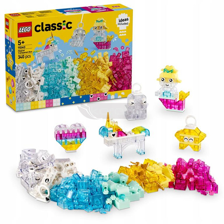 LEGO CLASSIC 11040 MAGICZNY ZESTAW Z PRZEZROCZYSTYMI KLOCKAMI