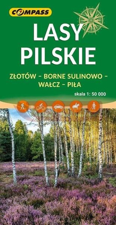 Mapa - Lasy Pilskie 1:50 000