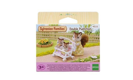 Sylvanian Families Podwójny wózek spacerowy