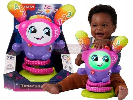 FISHER PRICE INTERAKTYWNY TANECZNY DJ-ka zabawka edukacyjna HRD21
