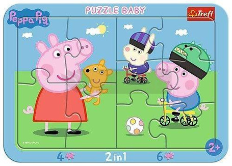 Puzzle ramkowe Baby - Wesoła świnka Peppa TREFL