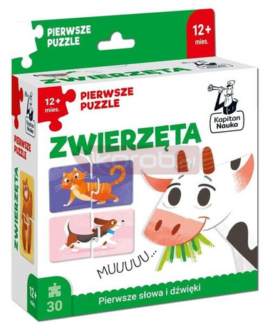 Kapitan Nauka. Zwierzęta. Pierwsze puzzle