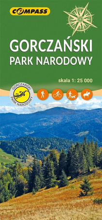 Mapa turystyczna - Gorczański Park Narodowy