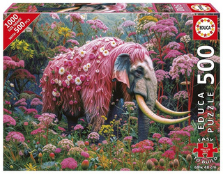 Puzzle 500 Kwiatowy słoń