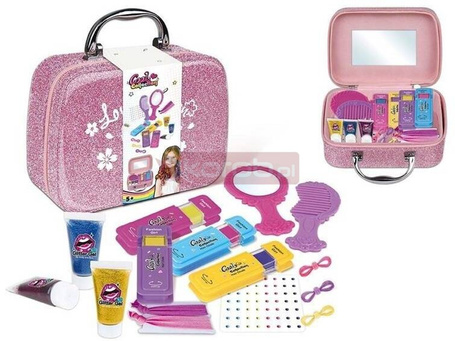 Zestaw piękności z kredą do włosów w kuferku