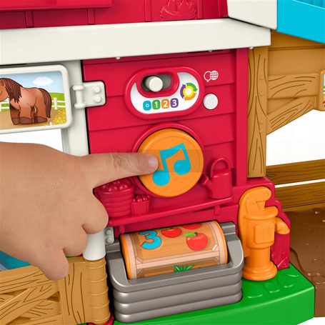 FISHER PRICE LITTLE PEOPLE MUZYCZNA FARMA, interaktywna zabawka dla malucha JGX10