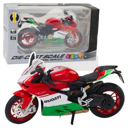 Motocykl metalowy ze światłem i dźwiękiem 1:12