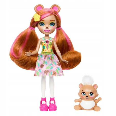 ENCHANTIMALS LALKA Biloxi Bear i zwierzątko miś Trail HTP81