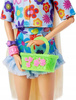Lalka Barbie Extra Moda komplet w kwiatki blond włosy HDJ45