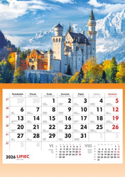 Kalendarz 2026 ścienny Zamek