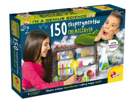 Zestaw naukowy I'M A Genius 150 eksperymentów chemicznych